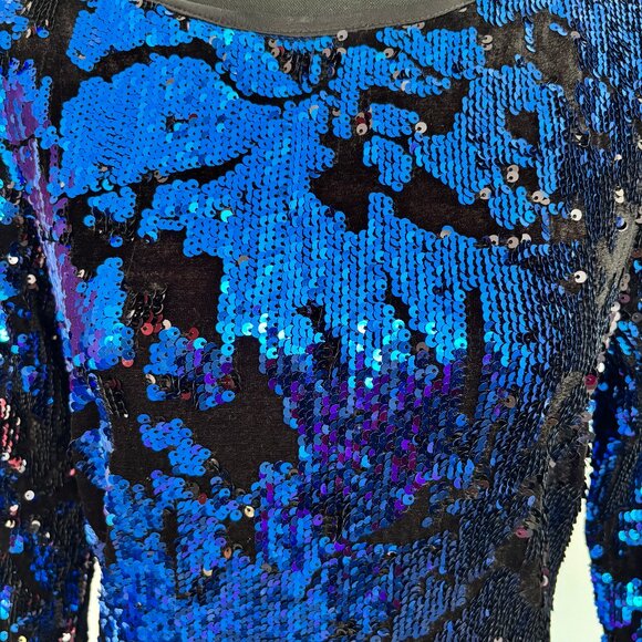 Blue sequins Coctail Dress from Zara - Picture 2 of 6